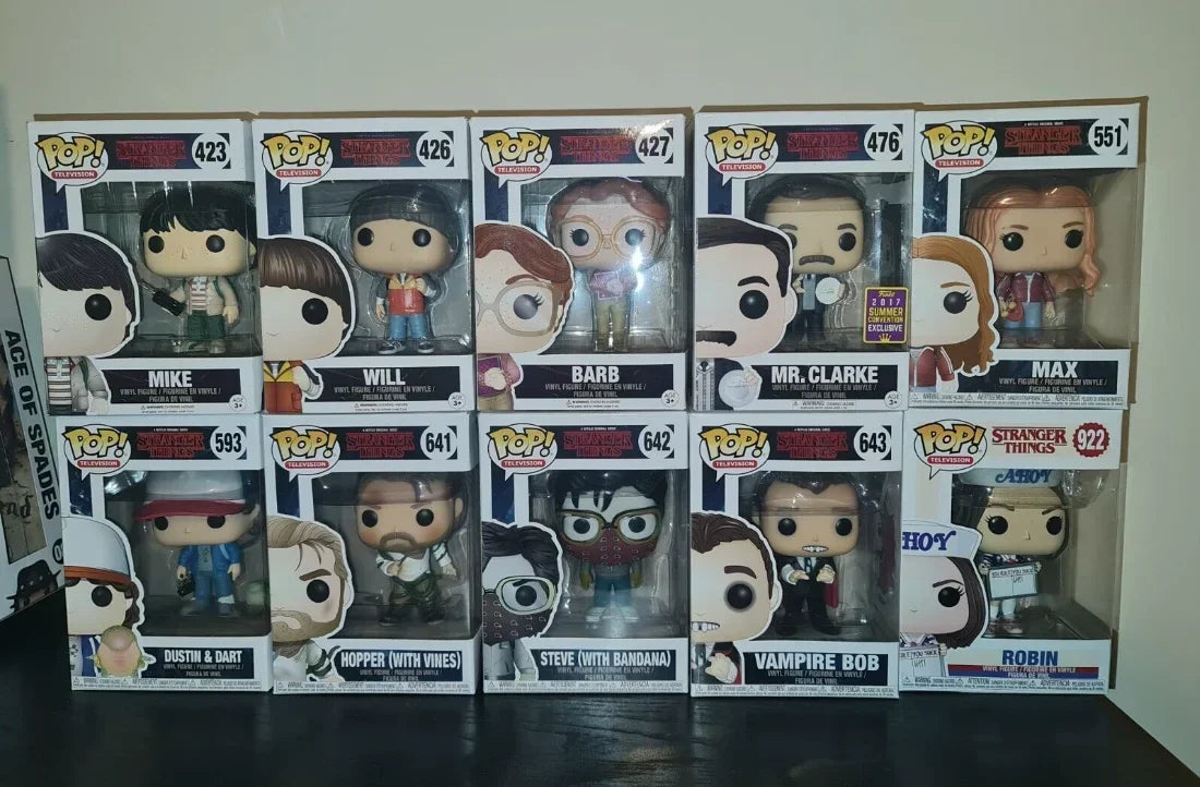 NEU!!! FUNKO POP Stranger Series #1462 Eddie #1250 Dustin Steve Robin Eleven Vinyl-Actionfiguren-Sammlermodelle für Geschenke