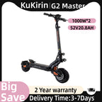 KuKirin G2 Master Elektroroller 1000W*2 Doppelmotor 52V 20.8Ah 60km/h Höchstgeschwindigkeit Scheibenbremse vorne und hinten Hydraulischer Stoßdämpfer