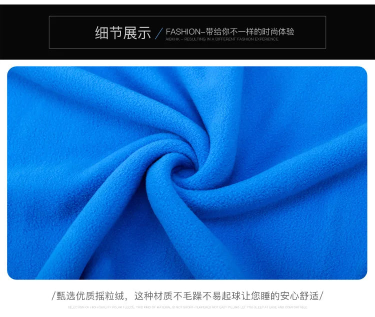 Portable Ultra-light Polar Fleece Sleeping Bag Outdoor Camping Tent Bed Travel Warm Sleeping Bag Liner Camping Sport Accessories