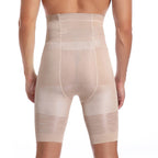 Herren Body Shaper Bauchkontroll-Shorts Shapewear Bauchmieder Boxer Slips Hohe Taille Schlankheitsunterwäsche Bein Kompressionshose