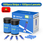 LinkSun G-425-1 Blutzuckermessgerät-Kit 50/100 Stück Teststreifen Lanzetten für Diabetes-Monitor Digitales Glukometer Blutzuckermessgerät