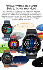 Neue genaue EKG-Smartwatch, Blutfettwerte, Fünf-Organe-Gesundheitscheck, Körpertemperatur, BT-Anruf, Sport-Smartwatches für Herren 2026