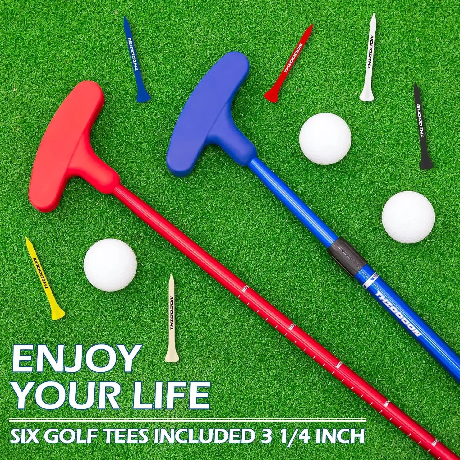 Golf Putter für Herren und Damen, beidhändig nutzbarer Kinder-Putter, Minigolf-Putter für Rechts- oder Linkshänder, längenverstellbarer Golf-Putter