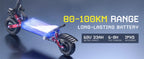 TIFGALOP CL8 Elektroroller 6000W Leistungsstarker Motor 60V 33Ah Akku bis zu 100km Reichweite Straßenzulässiger Erwachsenen-Kleinstwagen Elektroroller