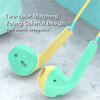 3.5mm Kabelgebundene Kopfhörer mit Bass In-Ear-Stereo-Kopfhörer Musik Sport Gaming Headset mit Mikrofon für Xiaomi IPhone Huawei Samsung