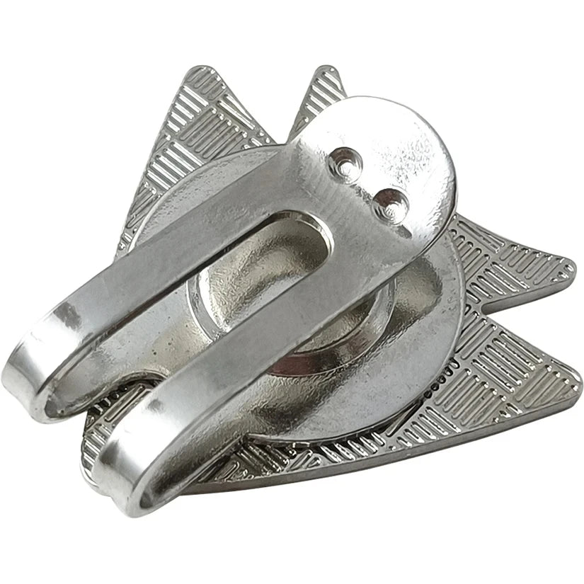 1 Stück Golf Putting Ausrichtung Zielwerkzeug Ballmarker mit magnetischem Hutclip Flugzeugmuster, Golf Trainingszubehör, für Golfer Zweitbild
