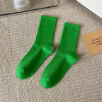 33 Farben Sommer Baumwolle Weiche Socken Fröhlich Bunte Damen Mid-Tube Strümpfe Modetrend Rot Grün Knöchelsocken Herbst Strumpfwaren
