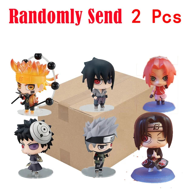 Anime Naruto Actionfigur Naruto Sasuke Kakashi Itachi Modell Spielzeug Desktop Ornament Dekoration Geschenk Junge Mädchen