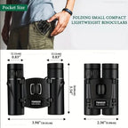 Leistungsstarkes Fern Fernglas Monokular Teleskop Faltbar Tragbar BAK4 FMC Optik Jumelles für Outdoor Camping Jagd Konzert