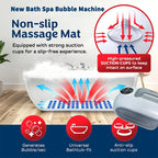Spa Sprudelbad-Massagegerät, tragbare Badewannen-Massagematte mit rutschfester Unterlage und aufblasbarem Kissen für Familienerholung im Badezimmer