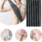 Neues japanisches sanftes Badewaschmittel Nylon Badetuch Rücken Peeling Peeling Duschbürste Schwamm Körper Badezimmerzubehör