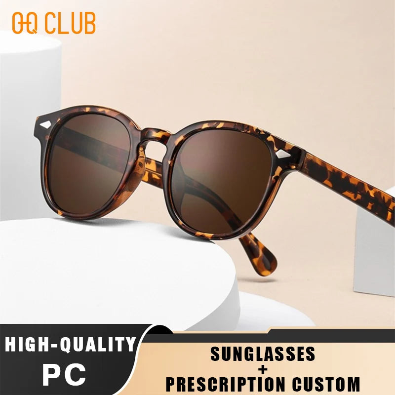 O-Q CLUB Retro Runde Herrensonnenbrille Damen Sonnenbrille Frau UV400 Lunette Zonnebril Dames Polarisierte Gläser Mann Brille Vintage Hauptbild