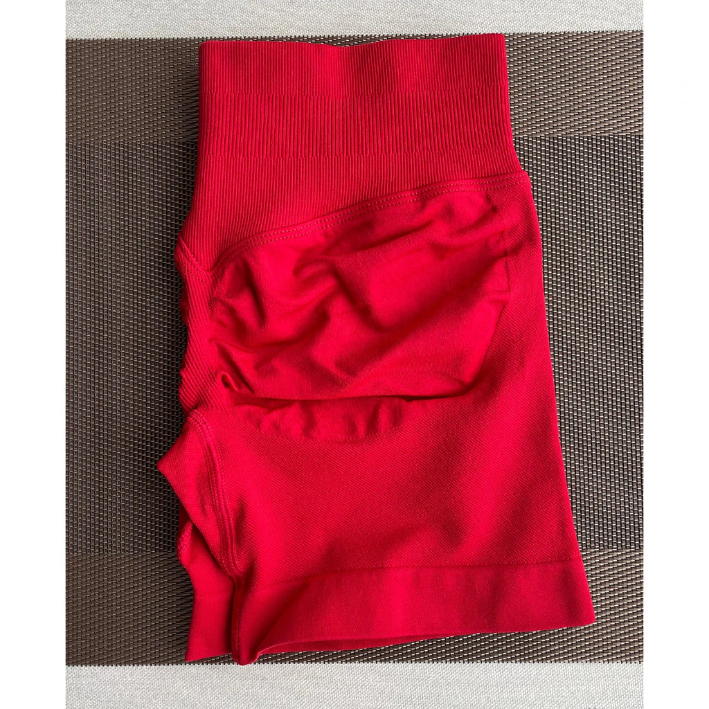 TKITK Shorts Nahtlose Yogahosen Damen Fitness Outfits Shark Bite Shorts für Fitnessstudio Laufen Radfahren Leggings
