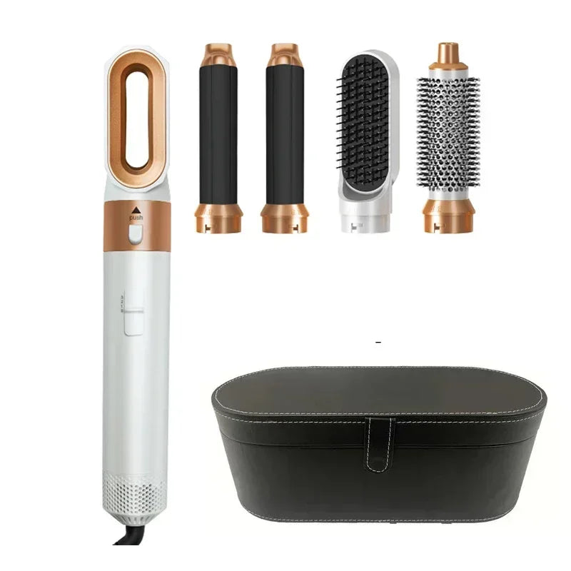 5-in-1 Haartrockner-Heißluftbürsten-Set, professioneller Lockenstab, Haarglätter, Styling-Werkzeug für professionelle Haartrockner im Haushalt