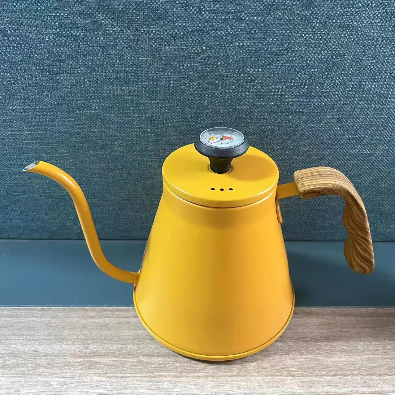 Stainless Hand Drip Coffee Maker with Thermometer Goose Beak Kettles Teapot Gooseneck Kettle Coffee Pot