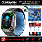 2026Neue Gesundheitsuhr Blutdruck Genaue Messung Smartwatches Herren Harnsäure Blutfette wasserdicht Airbag Smartwatch Damen