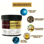 Magische Keratin-Haarmaske 5 Sekunden schnelle Reparatur geschädigtes krauses Haar weich glänzend glättend tief feuchtigkeitsspendende Haarpflege