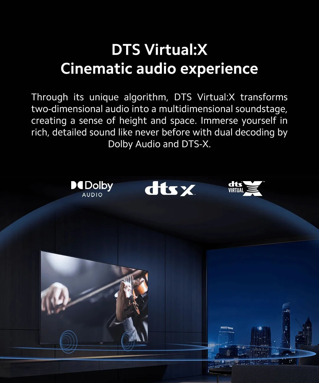 Xiaomi TV A 32, Kompakte Größe mit farbintensivem Bildschirm, dynamischer Sound mit Dolby Audio™, DTS-X und DTS Virtual:X, hochwertiges Metall-Finish