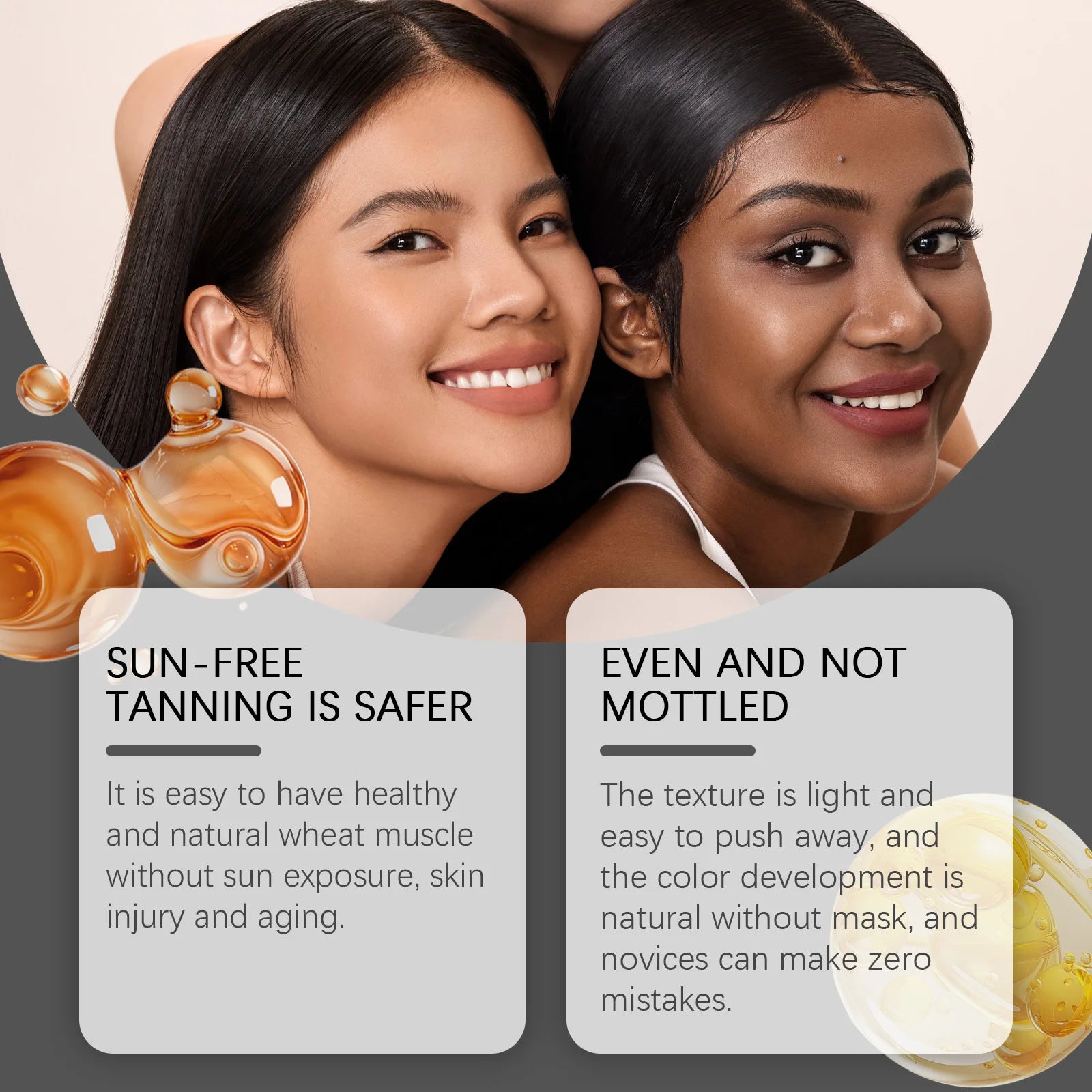 Bräunungsgel Instant Bronzer Selbstbräunungs-Mousse Feuchtigkeitsspendender natürlicher Glow Sonnengeküsste, aufbaubare Farbe Pflegend Feuchtigkeitsspendend 250ml