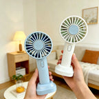 Mini-Kühlventilator, 3 Geschwindigkeiten, tragbar, sommerlich erfrischende Brise, Eisbeutel, 1800 mAh wiederaufladbare persönliche Klimaanlage