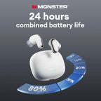 Monster MQT52 Bluetooth 5.4 Wireless Kopfhörer 24 Std. Akkulaufzeit Stereo-Kopfhörer Niedrige Latenz Gaming Dual-Modus Headset Geschenk
