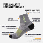 WRELS 1/2/3 Paar Merinowollsocken Wander-Laufsocken Atmungsaktiv Gepolstert Schweißableitend Warm Thermisch Kompressions-Wollsocken