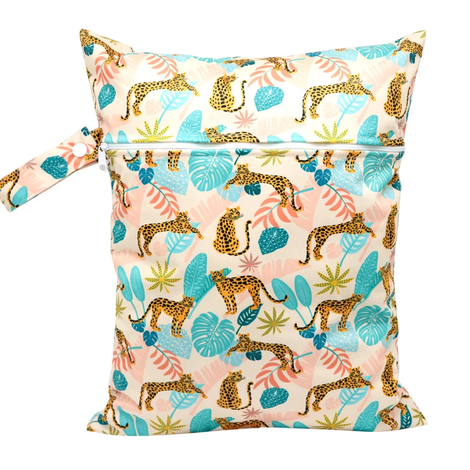 Wasserdichte Wickeltasche Windeltasche Mama Baby Umstandstasche Waschbare Reißverschluss Windel-Organizer Trockenbeutel Reisetragetasche 30x40cm