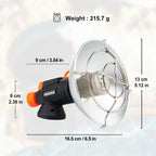 Widesea Camping Heizstrahler Tragbarer Edelstahl Kamin für den Winter Outdoor Ofen Wandern Gasbrenner Heizung Überlebensausrüstung