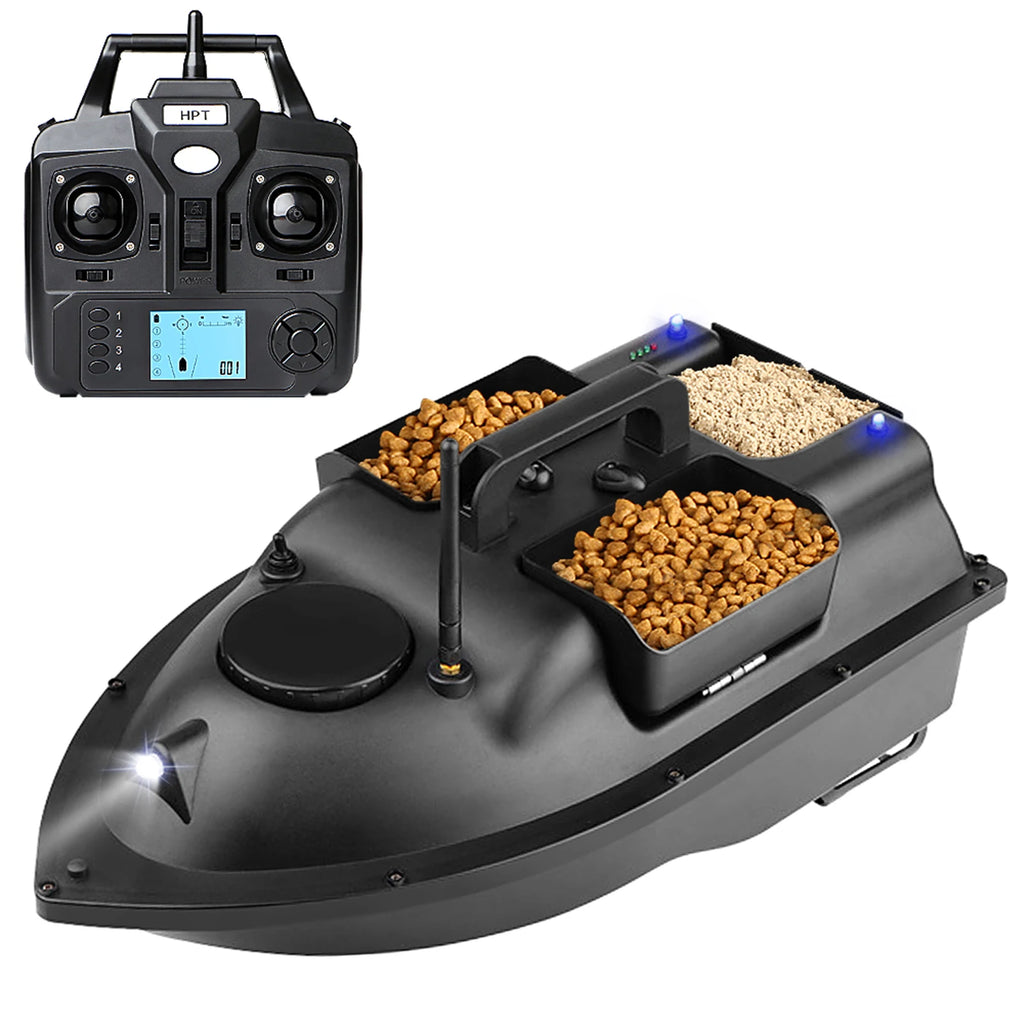 Modernes GPS-Futterboot mit 3 Köderbehältern, 12000mAh kabelloses Futterboot mit automatischer Rückkehrfunktion, verschiedene Stile