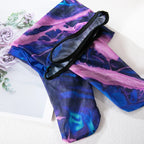 Sexy Perspektive Brustraffer Bedruckter Dessous-Set mit Handschuhen und Bein-Set für Damen, fünfteiliges Set, Damen Fun-BH- & Slip-Sets