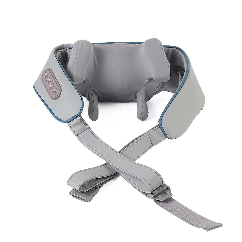 Foreverlily 26W Bürstenloser Motor Nacken- und Schultermassagegerät Kabelloses Nacken- und Rückenmassage-Schal Nackenmassager