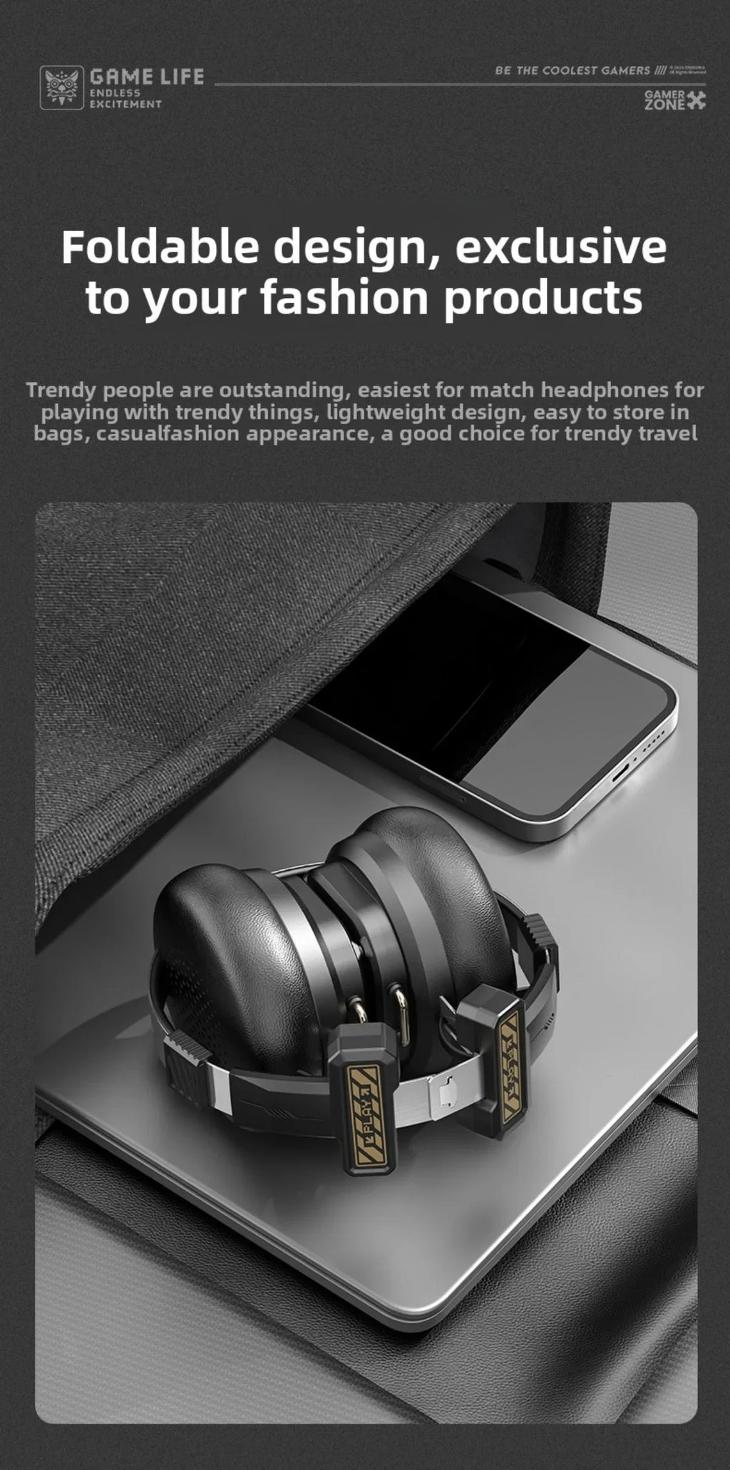 Onikuma Bluetooth Headphones Over Ear Hifi Stereo Music Headset Professional True Sports with Earphones TF/AUX Music Player