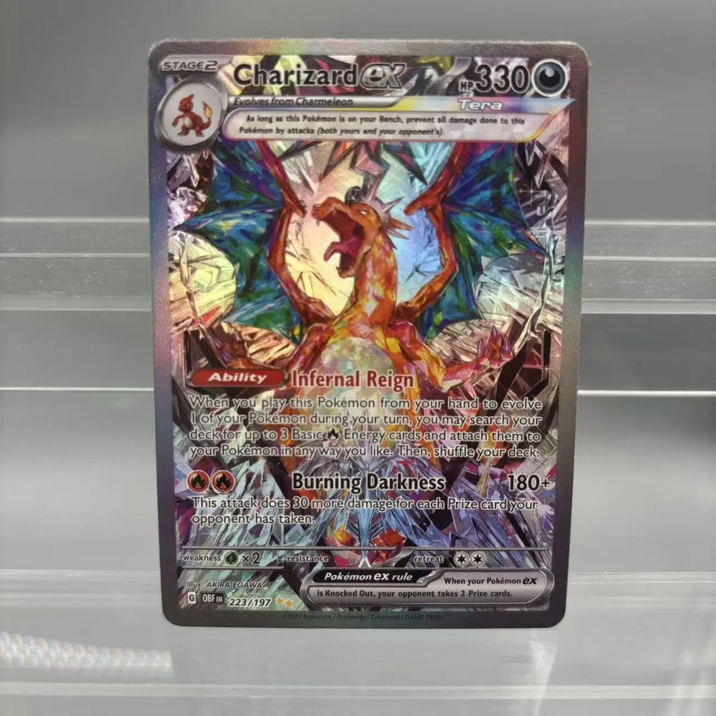 DIY PTCG Collection Cards Charizard Blastoise Venusaur ex Giratina Self Made Single Card Classic Game Anime Card Gift Toy
