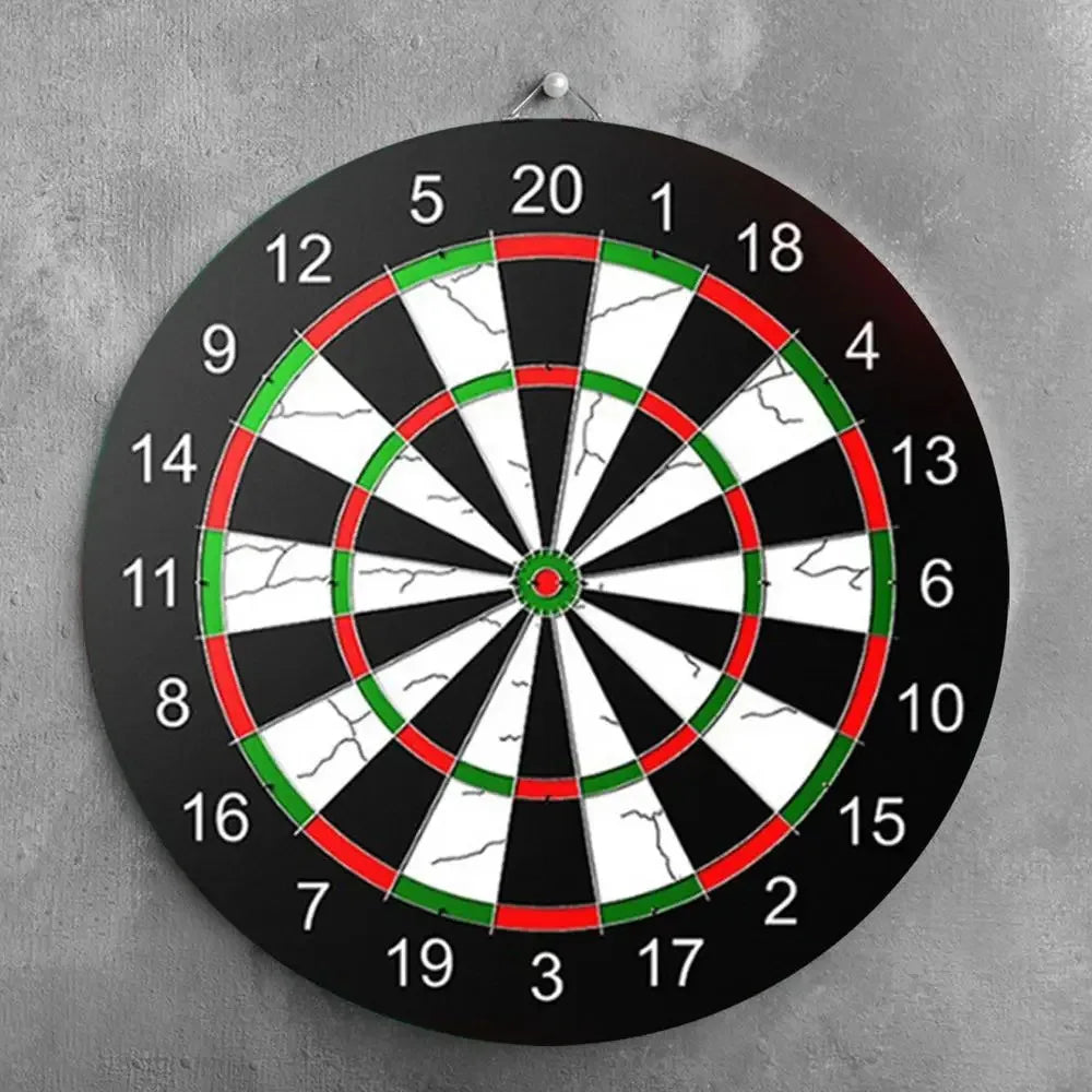 Pro Flocking Dartboard 15-Zoll Turnier Indoor Hänge-Zielscheibe mit 6 Darts - Stabile Scheibe für Weihnachts- und Geburtstagsfeiern