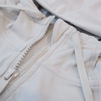 Damen Kapuzen-Sportanzug für Outdoor, Laufen, Fitness und Yoga, atmungsaktiv, lange Ärmel, Strickjacke