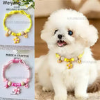 Adjustable Camphor Wood Pet Flea Tick Collar, Summer Dopamine Anti Mosquito Insect Repellent Necklace For Dogs Cats