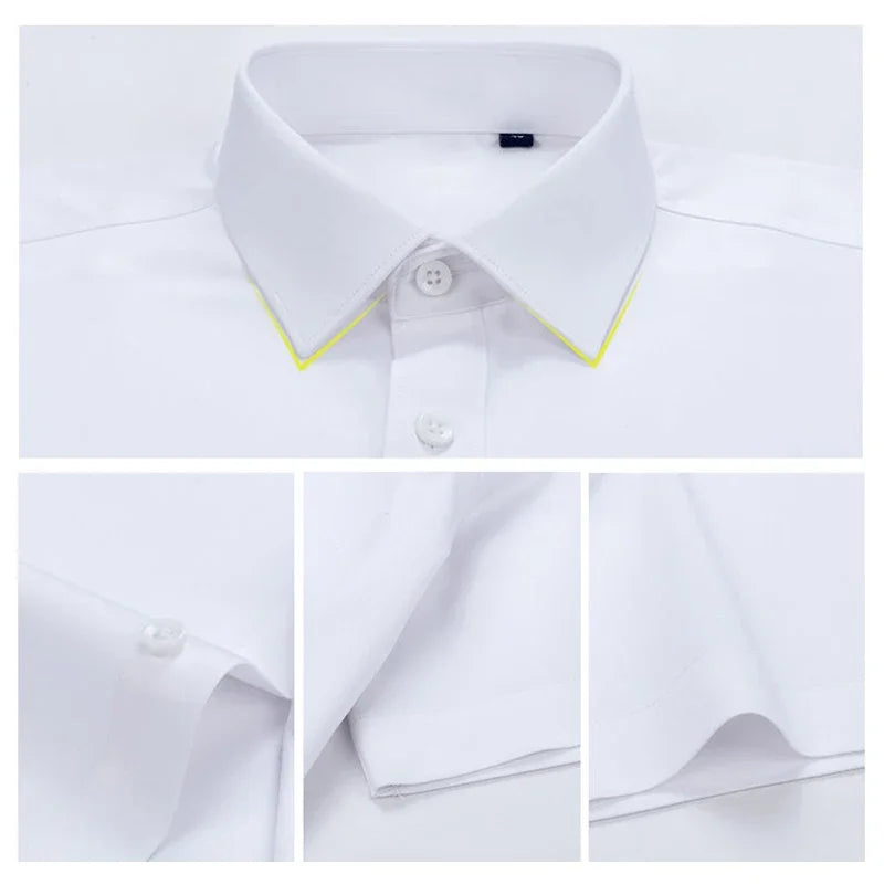 Premium Herren Ultra-Stretch Hemd – Hochwertiges seidiges Business Hemd mit langen Ärmeln für den Business- und Freizeitbereich
