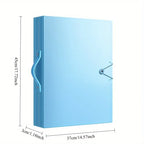 A3 Kunstportfolio 60 Fächer, 120-seitiges Präsentationsbuch mit Griff, Design Blauer Nachthimmel für Künstler, Dokumentenorganizer Büro