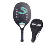 Vollcarbon 3K Faser Strandtennisschläger raue Oberfläche professioneller Schläger für Herren und Damen mit Schutzhülle