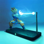 DRAGON BALL Son Goku Kamehameha Nachtlampe Schreibtisch-Dekorationsmodell Nacht Anime umgebende Kinderspielzeuge Geburtstagsgeschenk