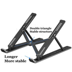Foldable Laptop Stand Portable Adjustable Notebook Bracket Computer Monitor Holder For Macbook Air iPad Tablets Base Accessories