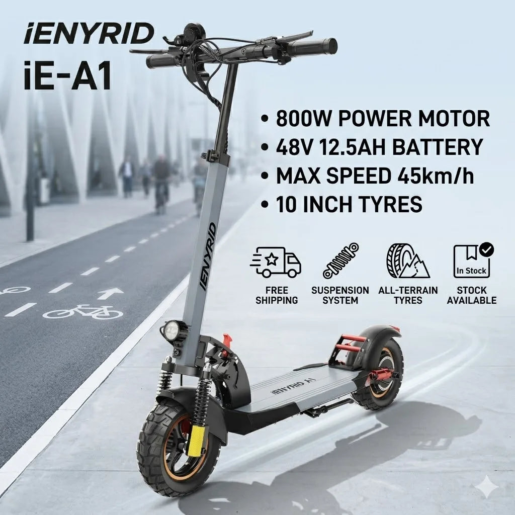 Polnisches Lager. Schnelle Lieferung E-Scooter iENYRID A1 Elektroroller für Erwachsene, leicht für tägliche Pendelfahrten, Dual Sho