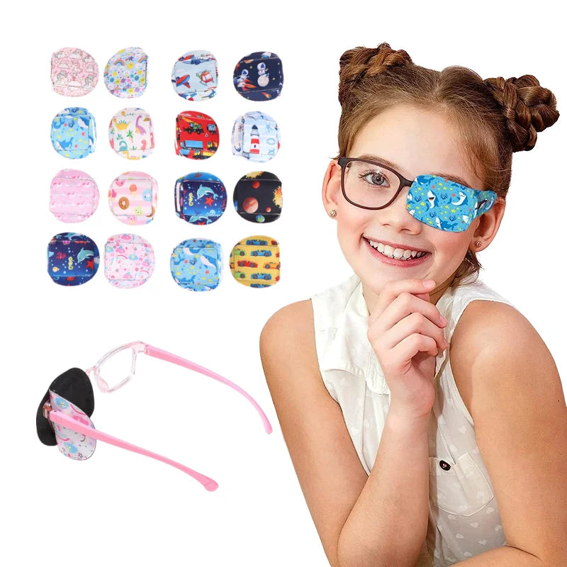 4/8 Stück niedliche Kinder-Schielbehandlung Sehhilfe Kindergesundheitspflege Kinder Okklusion Medizinische Lazy Eye Patch Augenbinde