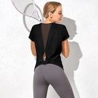 Einfarbige Damen Fitness Yoga Shirts Ärmellose Yoga Tank Tops Sexy Workout Schnell Trocknende Sportweste Damen Lauf T-Shirt