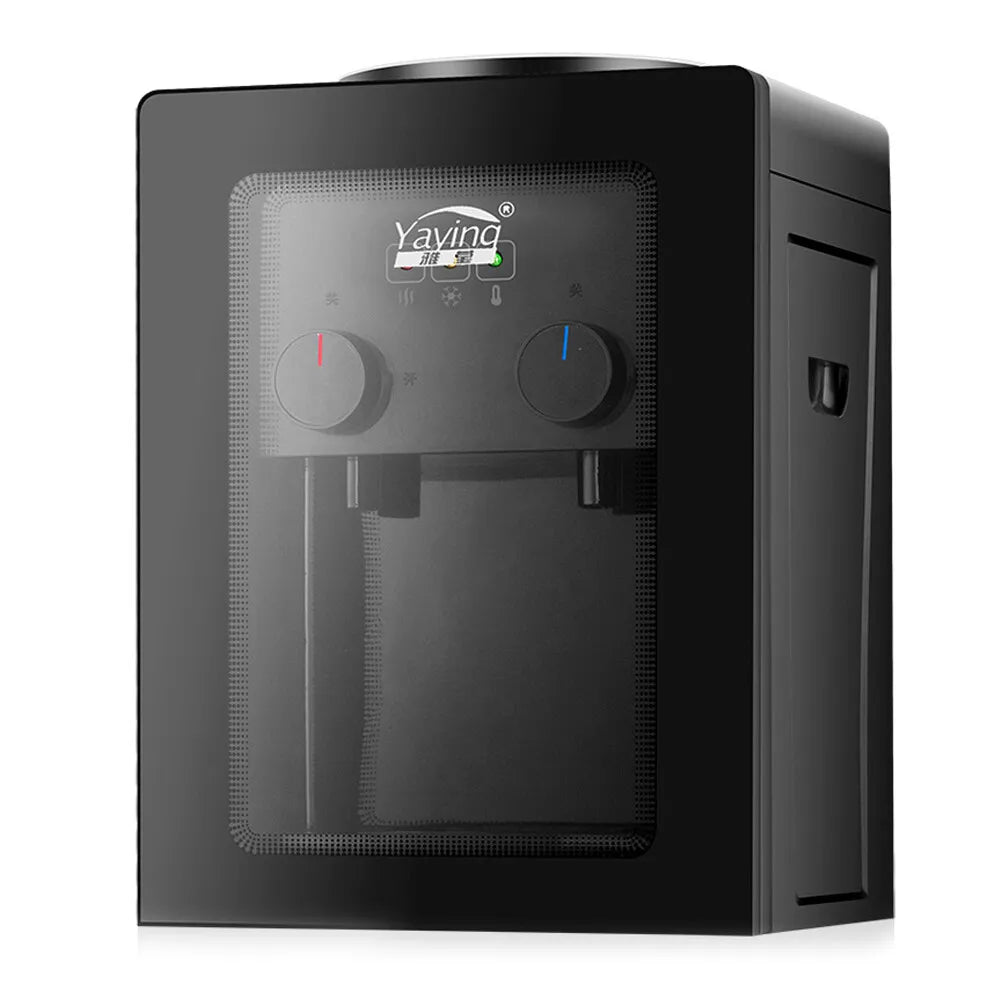 Hot Cold Electric Water Dispenser, 3kg Compact Desktop Water Cooler, Stainless Steel Inner Tank for Home Office