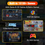 1TB tragbare Gaming-SSD 3 Systeme in 1 Spielekonsole 80+ Emulatoren für PS5/PS4/XBOX/XBOX One/PS3/SWITCH mit 16191 3D- & Retro-Spielen