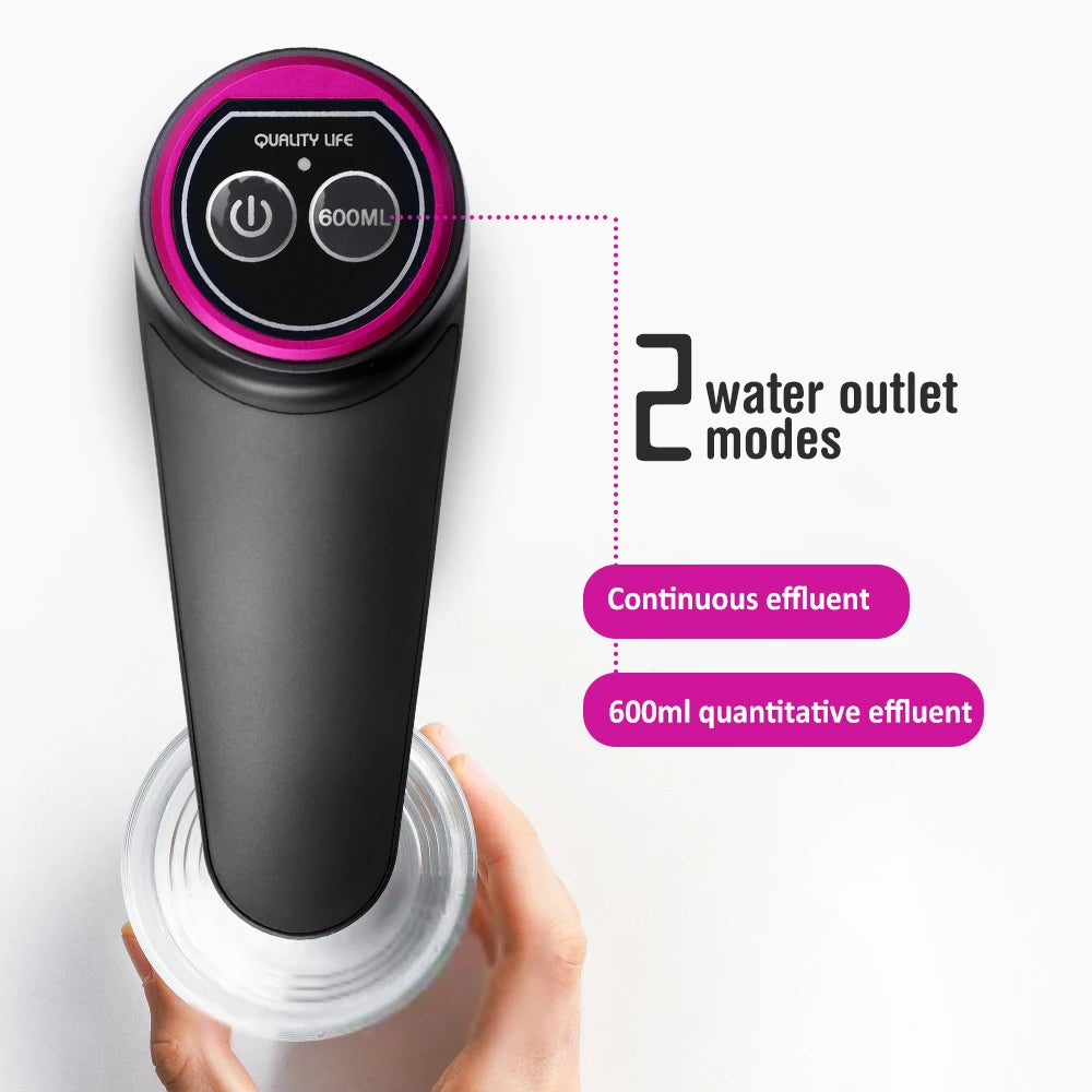 Automatischer Wasserspender, elektrische Wasserpumpe, Tastensteuerung, USB-Ladefunktion, tragbar für Küche, Büro, Outdoor, Getränkespender