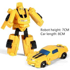 Kinder Spielzeug Mini Verwandlungs-Roboter-Kit Spielzeugmodelle 2-in-1 verformtes Auto Spielzeug Roboter Spielzeug für Kinder Geschenk Actionfigur