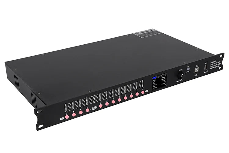 DP48X Professioneller Digital-Audioprozessor 4 Eingänge 8 Ausgänge Drive Rack Prozessor mit RIR DEQ 192KHZ Lautsprechermanagementsystem