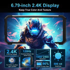 8849 Tank 2 PRO Projektor Robustes Smartphone Android 2.4K 24GB 512GB 100MP Kamera 23800mAh 120W Dual-SIM OTG-Telefon
